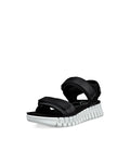 Women's flat sandal with a groovy sole