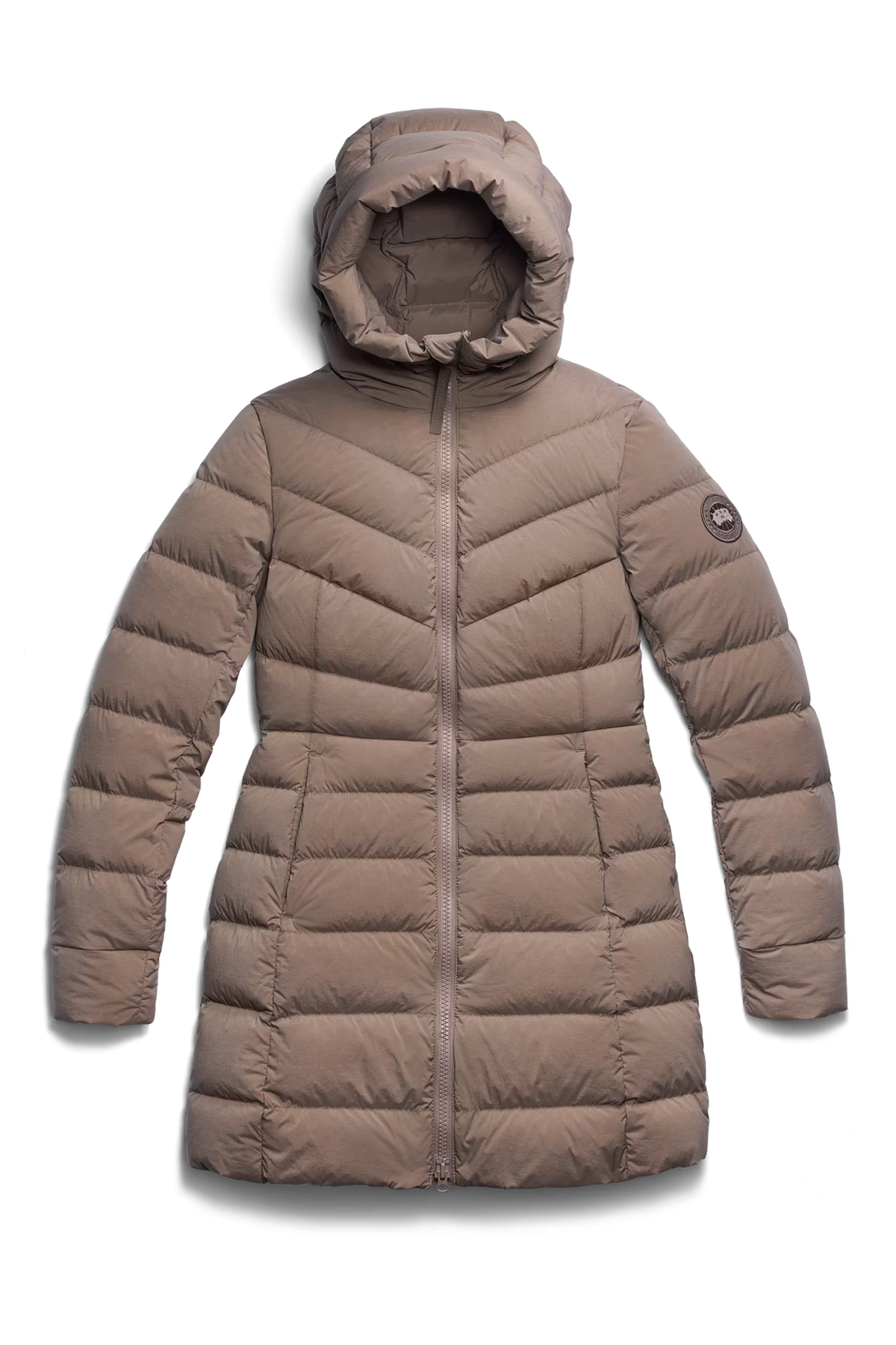 Tone-on-tone Light disc Coat