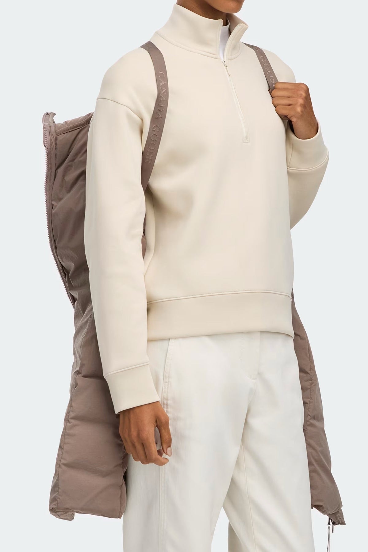 Tone-on-tone Light disc Coat
